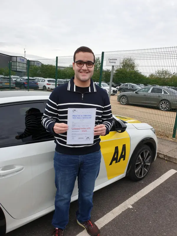 Person passing driving test